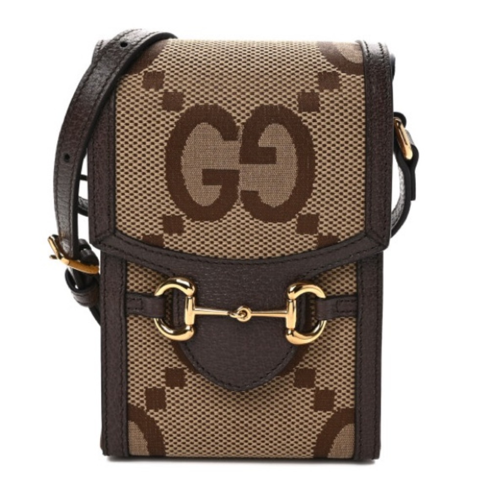 🆕 Gucci Horsebit 1955 Jumbo GG Mini Bag